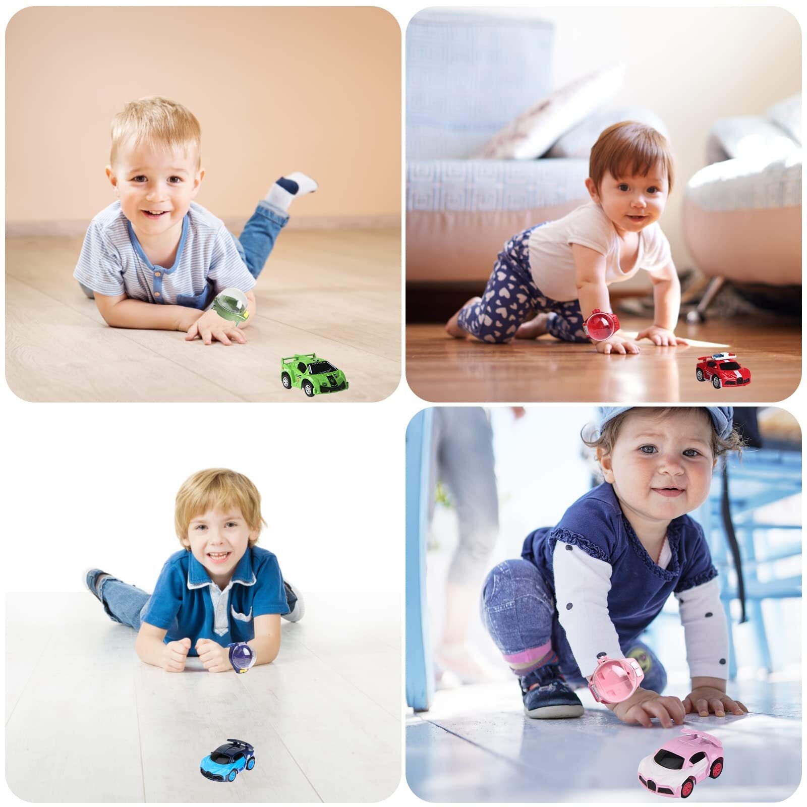 Mini RC Car Watch Toys Detachable Electric Truck Watch Toys for Kids