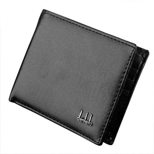 Mens Leather Wallet Money Pockets Credit/Id Cards Holder Purse,2 Colors