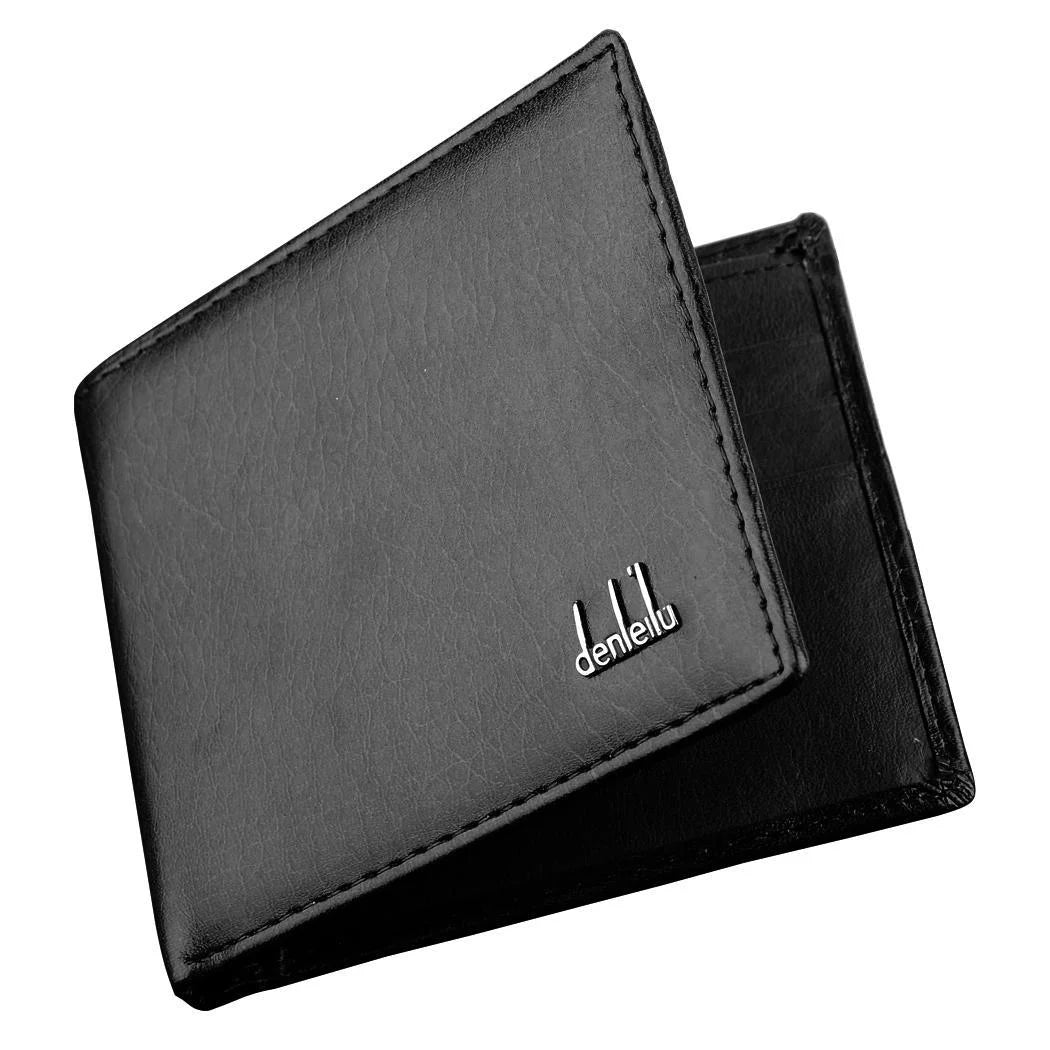 Mens Leather Wallet Money Pockets Credit/Id Cards Holder Purse,2 Colors