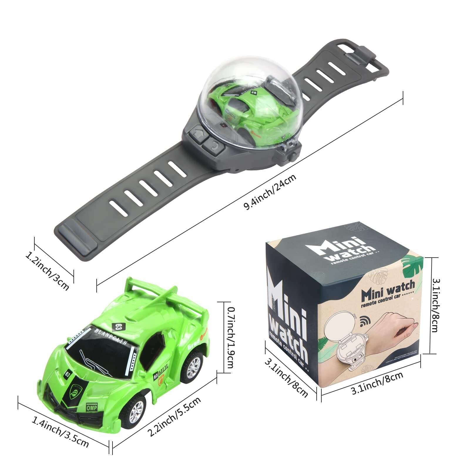 Mini RC Car Watch Toys Detachable Electric Truck Watch Toys for Kids